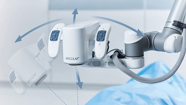 Platforma robotického digitálního chirurgického mikroskopu Aesculap Aeos®