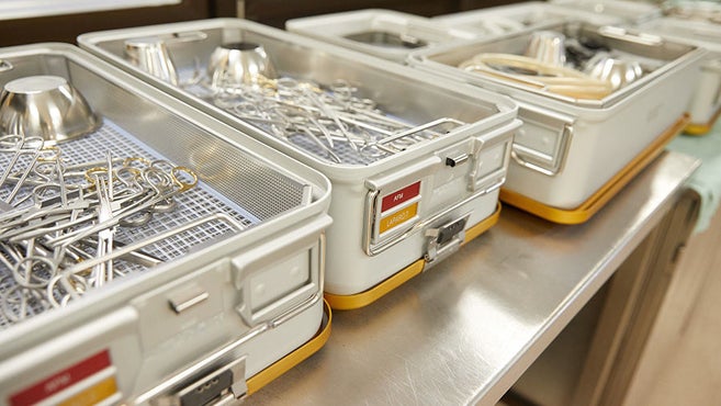 Sterilní kontejner v CSSD